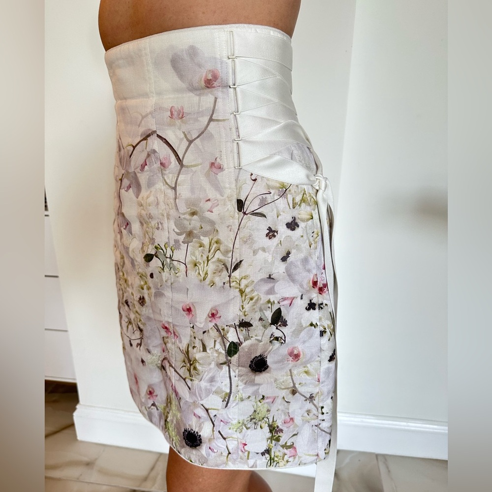 Zimmerman corset skirt with atlas ribbons